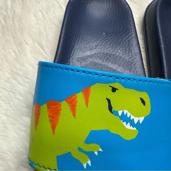 Hatley Slide Sandals Dinosaur Blue & Green Size 1 - Picture 16 of 16